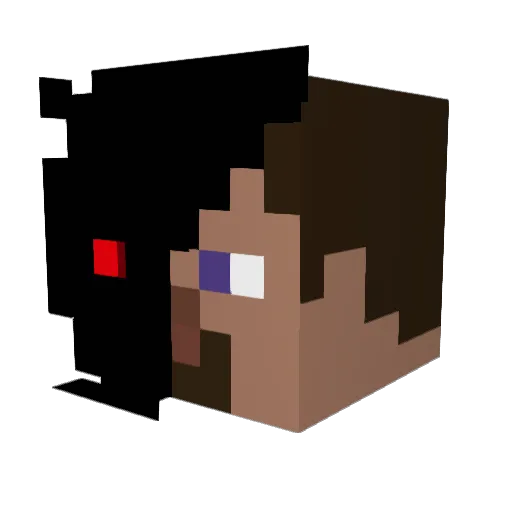 CHENJJUN Minecraft avatar head, 3D render