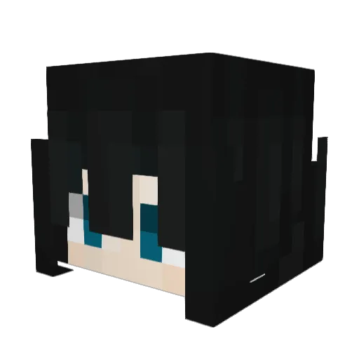 CHERITO1 Minecraft avatar head, 3D render