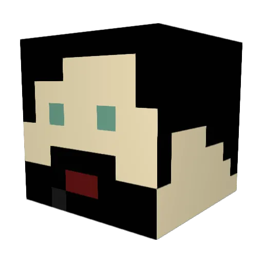 CHEUPERMAN Minecraft avatar head, 3D render