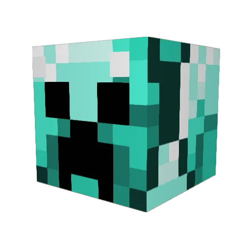 CHEVY200303 Minecraft avatar head, 3D render