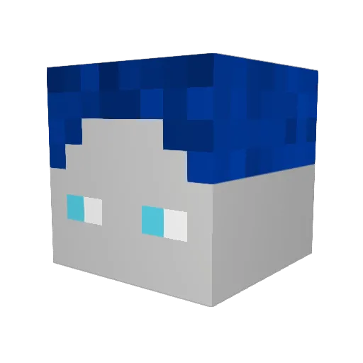 CHEW1NGGUM Minecraft avatar head, 3D render