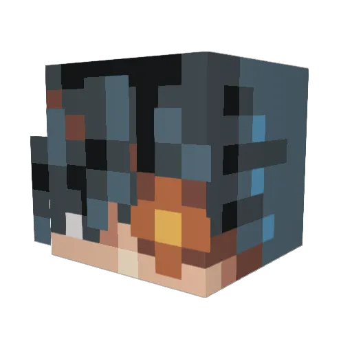 CHEX333 Minecraft avatar head, 3D render