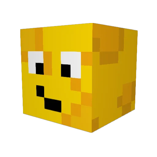 CHEZBR0 Minecraft avatar head, 3D render