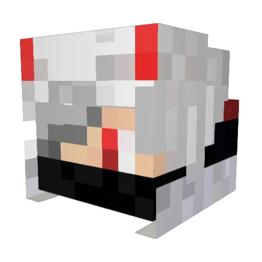 CHFlex Minecraft avatar head, 3D render