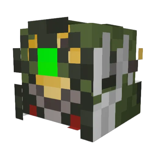 CHICAGOstyleMOB Minecraft avatar head, 3D render