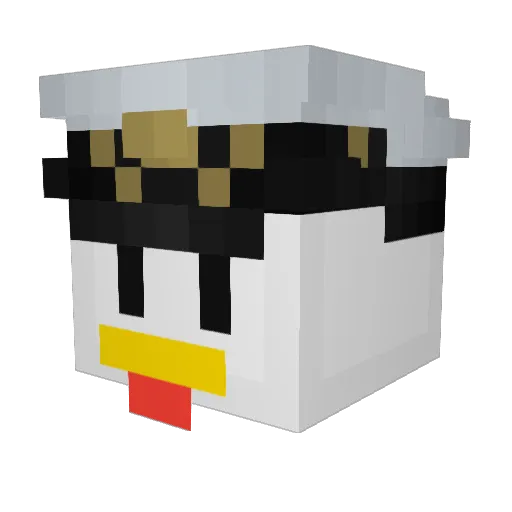 CHICKENUGGY4 Minecraft avatar head, 3D render