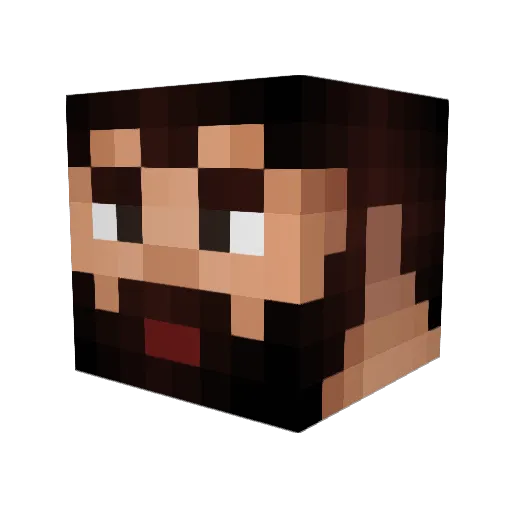 CHIDIGUERRERO_YT Minecraft avatar head, 3D render