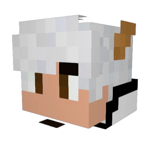 CHIHJUNG Minecraft avatar head, 3D render