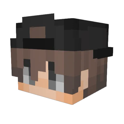 CHIICKCRAZY Minecraft avatar head, 3D render