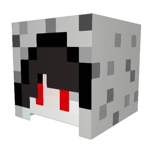CHIKAMATSU1998 Minecraft avatar head, 3D render