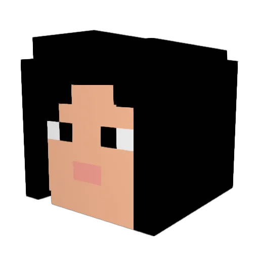 CHILDOFONI Minecraft avatar head, 3D render