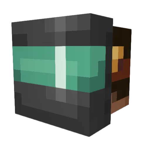 CHILE5 Minecraft avatar head, 3D render