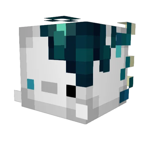 CHILLpt Minecraft avatar head, 3D render