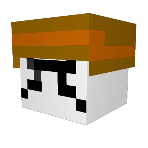 CHIMEak Minecraft avatar head, 3D render