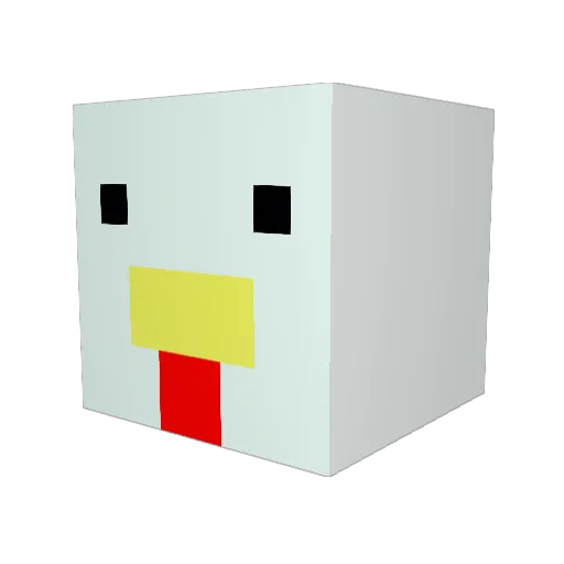 CHINA0615 Minecraft avatar head, 3D render