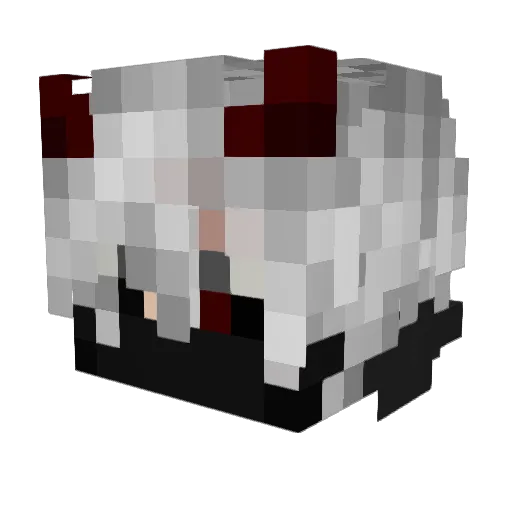 CHINEZU6231 Minecraft avatar head, 3D render