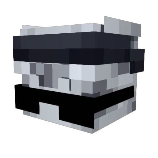 CHIPIRON555 Minecraft avatar head, 3D render