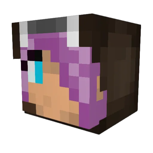 CHIPOSAP Minecraft avatar head, 3D render