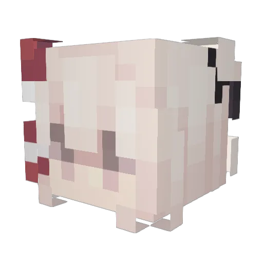 CHLoong Minecraft avatar head, 3D render