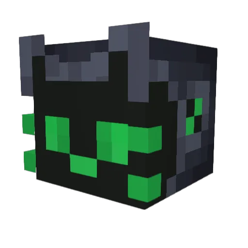 CHMXA Minecraft avatar head, 3D render