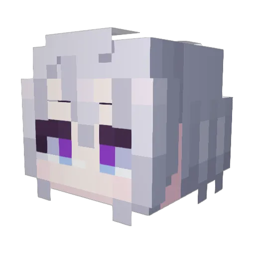 CHNXIK Minecraft avatar head, 3D render
