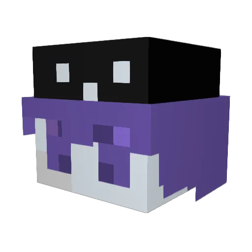 CHOCHOSW Minecraft avatar head, 3D render