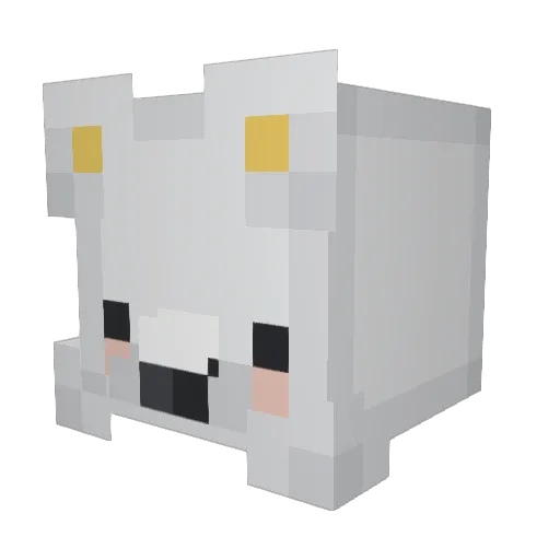 CHOCOCAKEY Minecraft avatar head, 3D render