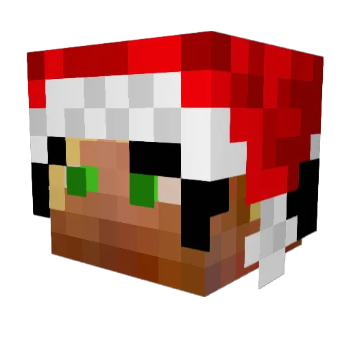 CHOIRAM08 Minecraft avatar head, 3D render