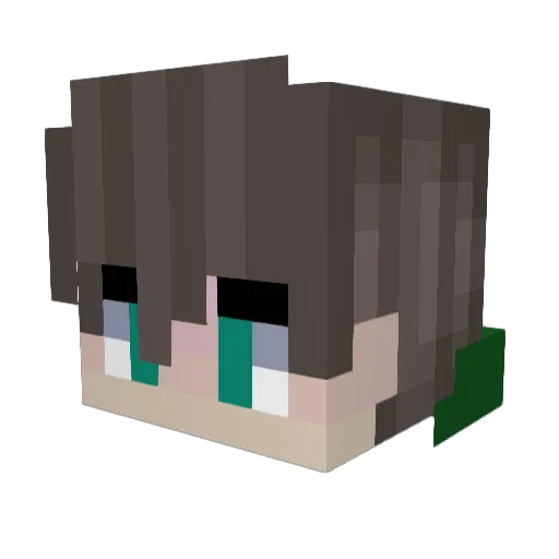 CHOLTOSA Minecraft avatar head, 3D render