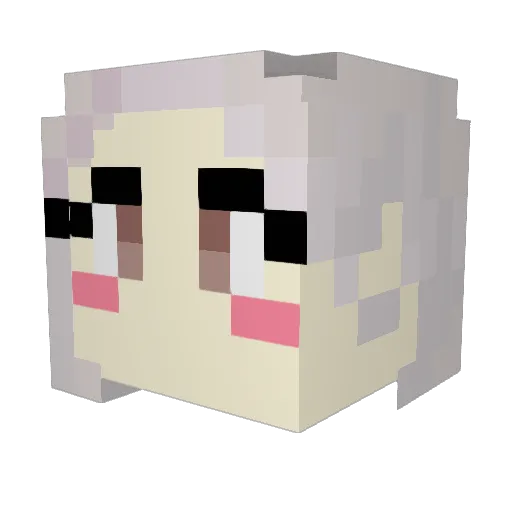 CHOPP24 Minecraft avatar head, 3D render