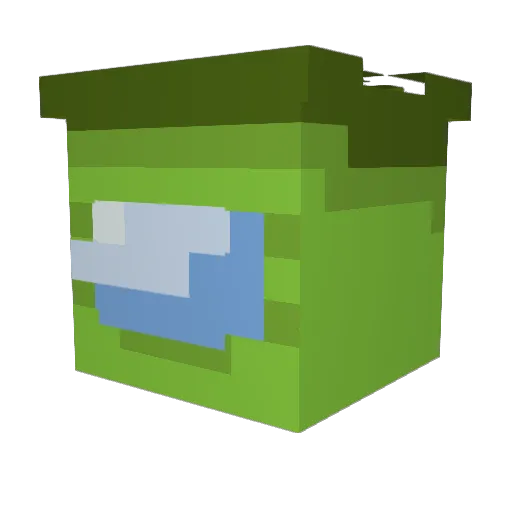 CHOWSTARS Minecraft avatar head, 3D render