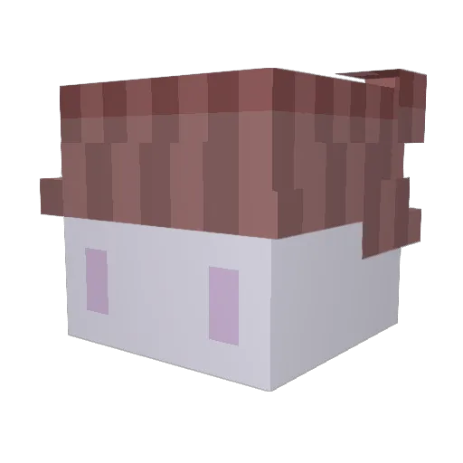 CHO_DARI_ Minecraft avatar head, 3D render