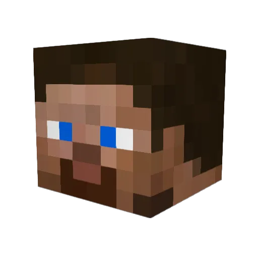 CHO_MAMA Minecraft avatar head, 3D render