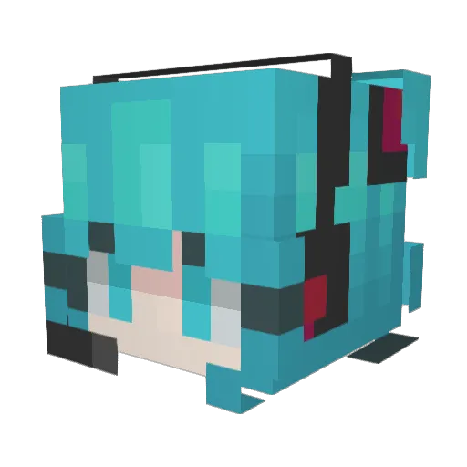CHR666888 Minecraft avatar head, 3D render