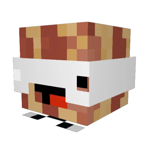 CHRIS_P_BACON_15 Minecraft avatar head, 3D render