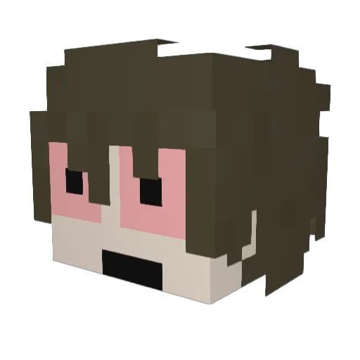 CHRQ_Denis Minecraft avatar head, 3D render