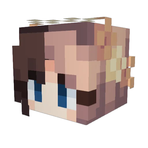 CHUCHU0406 Minecraft avatar head, 3D render