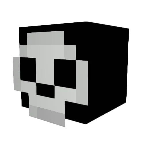 CHUDd Minecraft avatar head, 3D render