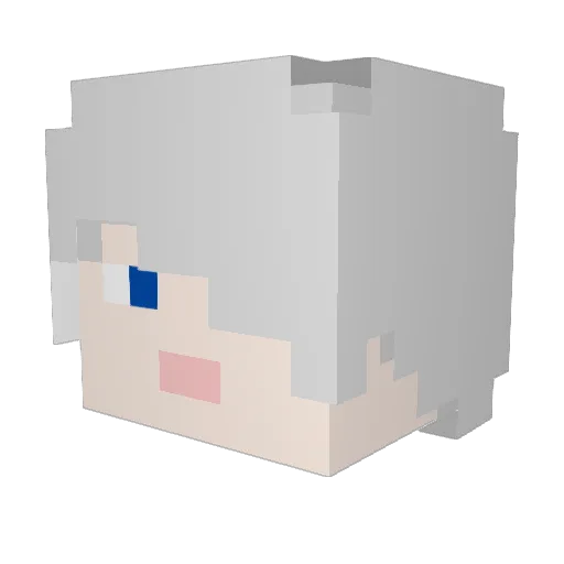 CHUMSUNG Minecraft avatar head, 3D render