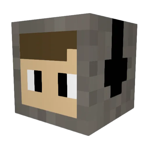 CHUPY_944 Minecraft avatar head, 3D render