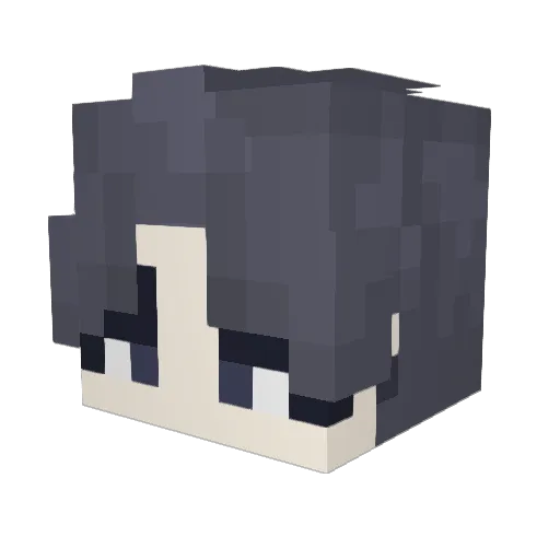 CHUR1102 Minecraft avatar head, 3D render
