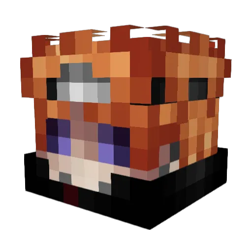 CH_Lam Minecraft avatar head, 3D render