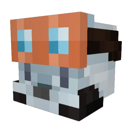 CH_Sheer Minecraft avatar head, 3D render
