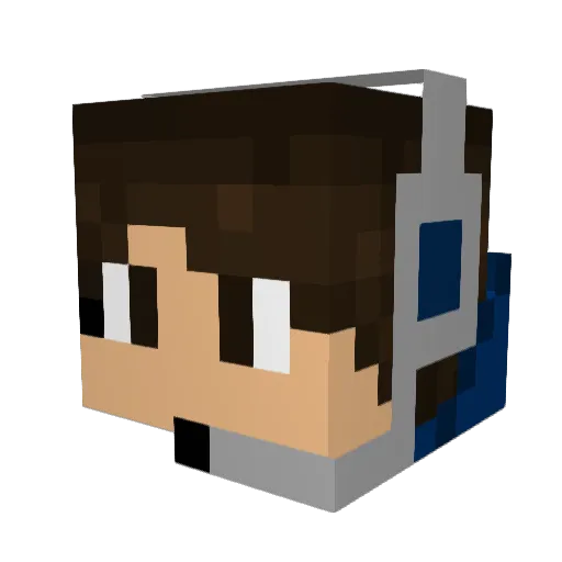 CHarlene0214 Minecraft avatar head, 3D render