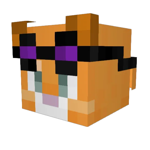 CHeeZ_e Minecraft avatar head, 3D render