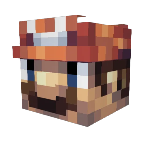 CHenson1998 Minecraft avatar head, 3D render
