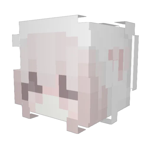 CHhIii Minecraft avatar head, 3D render