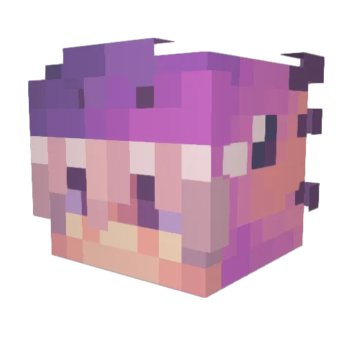 CHiU0320 Minecraft avatar head, 3D render