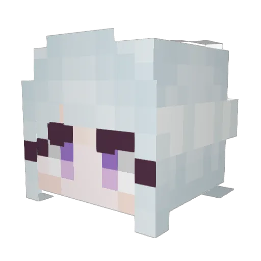CHiharadeth Minecraft avatar head, 3D render