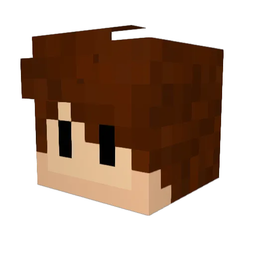 CHisDA Minecraft avatar head, 3D render